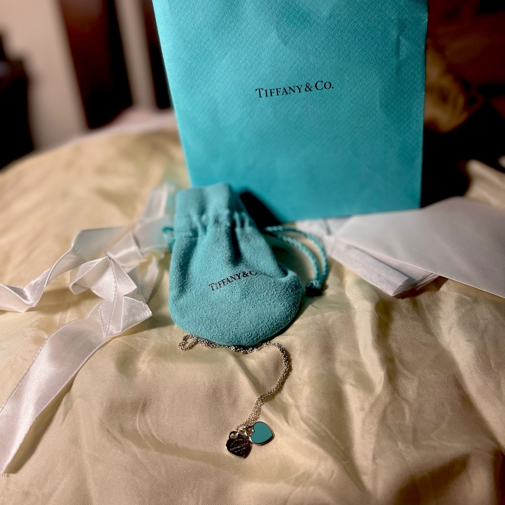 Return to Tiffany Double Heart Tiffany Blue Necklace